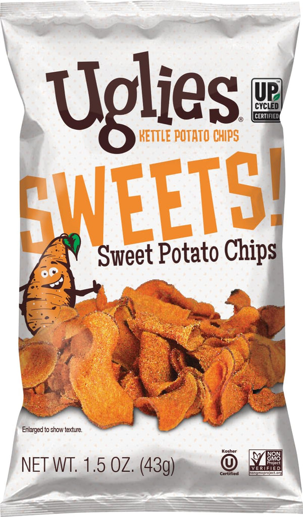 UGLIES Sweet Potato Kettle-Cooked Potato Chips, Gluten-Free Snacks, Kosher-Friendly Chips, Non-GMO Snacks