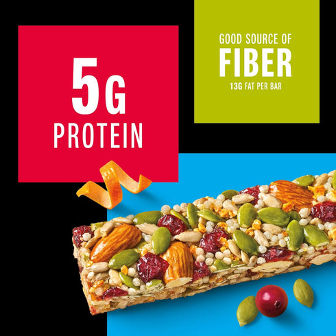 5g 12 Count KIND Healthy Snacks Bars, Orange Cranberry Pumpkin Seed, Gluten Free, High Fiber Snacks, Protein