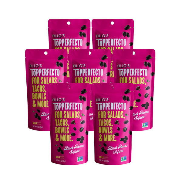 Fillos ToPPERFECTO Black Beans Salad Topper - Pack of 7 - Seasoned