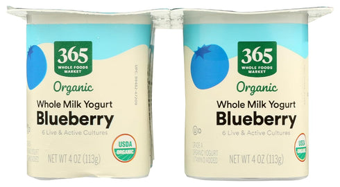 365 by Whole Foods Market 24 oz , Organic Blueberry Whole Milk Yogurt