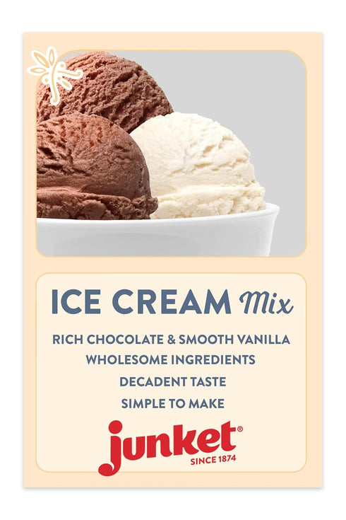 2 2 (4 Junket Ice Cream Mix Bundle - Vanilla and Chocolate Total)