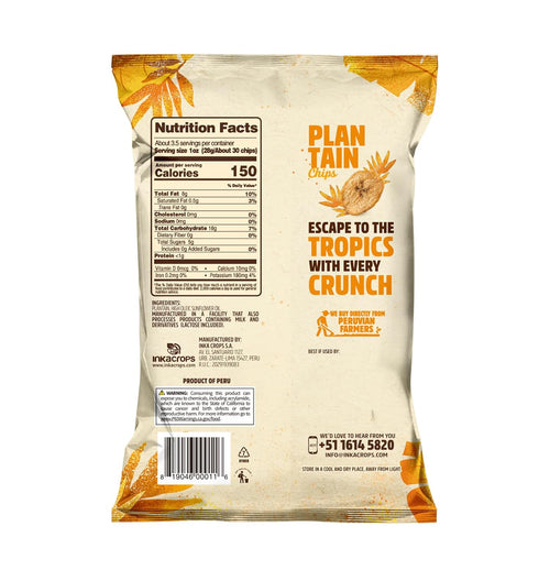3.25 (Pack 12) Inka Crops Inka Chips, Sweet Plantain, Ounce
