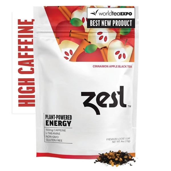 Zest Energy Tea - Cinnamon Apple Spice High Caffeine Black Tea Loose