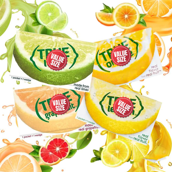 Generic True Lemon, Lime, Orange, Grapefruit, Varrirty Pack 100 Count, On-The-Go Powdered Drink