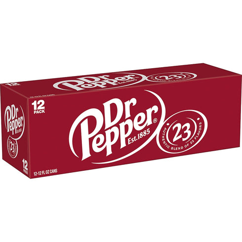 12 oz 12 pack Dr Pepper Soda, fl cans
