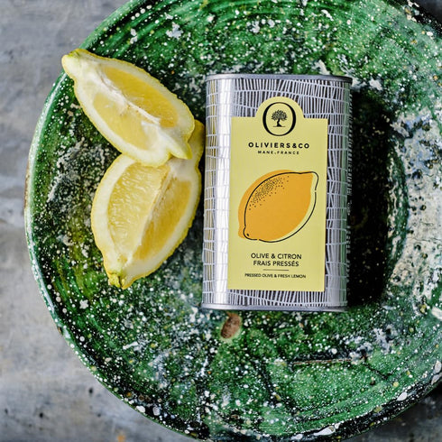 Cold Pressed Lemon Olive Oil by Oliviers & Co, Extra Virgin with Fresh Whole Lemons, 8.4 Fl Oz