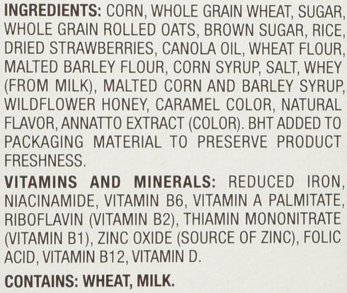 13-Ounce (Pack 4) Honey Bunches of Oats with Real Strawberries, Boxes