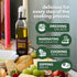8.1 oz Benissimo Roasted Garlic Herb Infused Oil Blend Gourmet Garlic Oil for Sauting, Drizzling, and Roasted Garlic