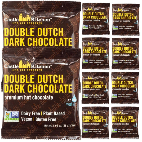 Castle Kitchen Hot Chocolate Packets, 1oz Single Serve Mix (10 Pack) Rich