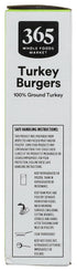 365 by Whole Foods Market 10.67 OZ Plain Turkey Burgers