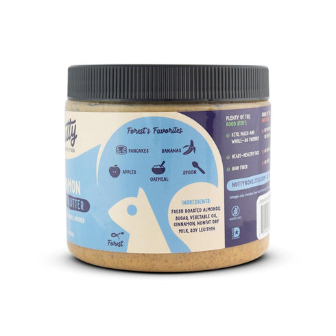 15 Nutty Novelties Gourmet Cinnamon Almond Butter for Toast, Smoothies, and Baking - High Protein & Healthy, Keto
