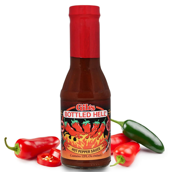 Bottled Hell Hot Pepper Sauce - Original | Signature Recipe 12 Fl Oz |