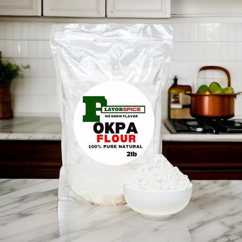 Generic 2.5LB 2 PACKS 100% Okpa Flour | | Natural ground Okpa Nuts | Bambara nuts | Bambara bean | Congo goober | Earth