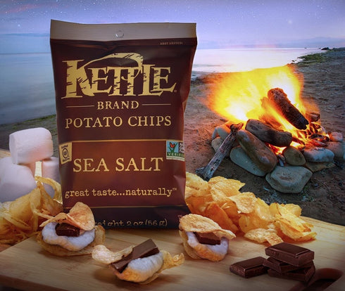 13 (Pack 2) Kettle Brand Foods, Chip Potato Sea Salt, Ounce