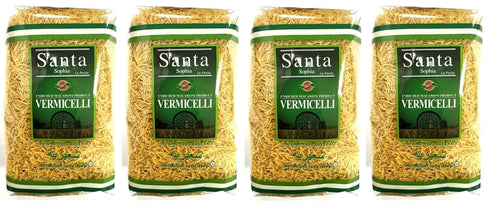 Generic SantaSophia Vermicelli Pasta byBesler, Traditional Durum Wheat, 16 Oz, Pack of 4