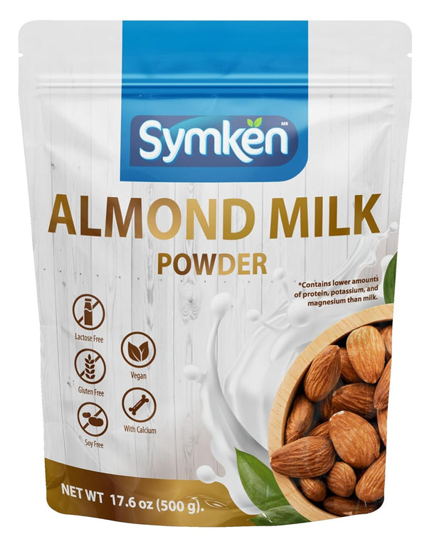 SYMKEN Almond Milk Powder 17.6 Oz (500g) | Pure Almond | No