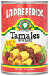 15oz. (Pack 2) La Preferida Beef & Pork Tamales Hearty Mexican Canned Tamales in Red Sauce