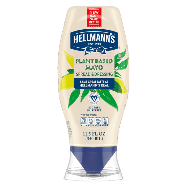 HELLMANN'S Vegan Dressing and Spread Vegan 1 Ct for a Rich, Creamy Plant-Based