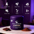 WSJAWH 25 Magnesium Hot Cocoa Jar Melatonin-Free Natural Sleep, Hot Chocolate Powder for Adults with Reishi Mushroom