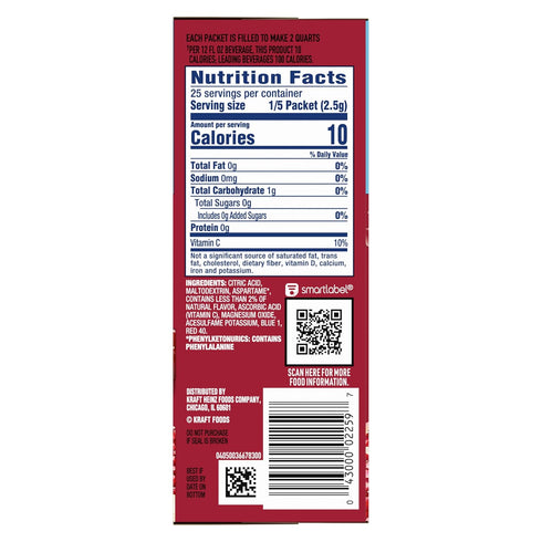 (20 Packets, 4 Packs 5) Crystal Light Cherry Pomegranate Drink Mix Pitcher