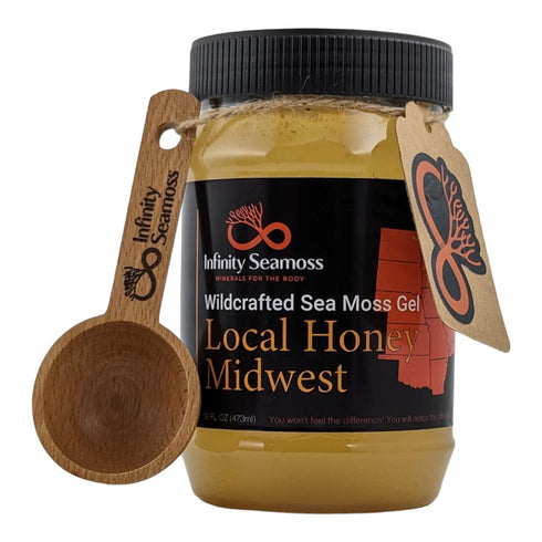 Infinity Seamoss - Sea Moss Gel + Midwest Local Honey | St. Lucia Wildcrafted