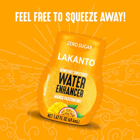 H2O (1.67 oz Pack 6) Lakanto Sugar Free Water Enhancer - Sweetened with Monk Fruit Sweetener and Erythritol, On the Go