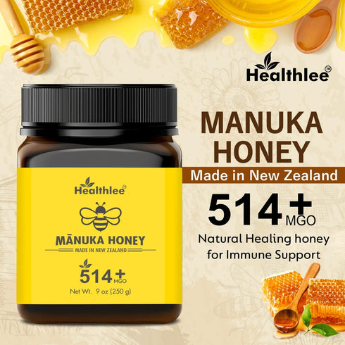 514+ 8.8oz /250 Manuka honey MGO | New Zealand Honey | High grade |Monofloral honey gram
