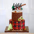 Lumberjack Wild One Cake Topper, Buffalo Plaid Camping Wild Bear 1st Birthday Cake Decor, Baby Birthday Party
