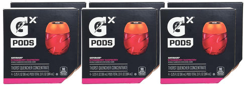 4 Count (Pack 6) Gatorade unisex adult Gatorade GX Pods, Strawberry Raspberry