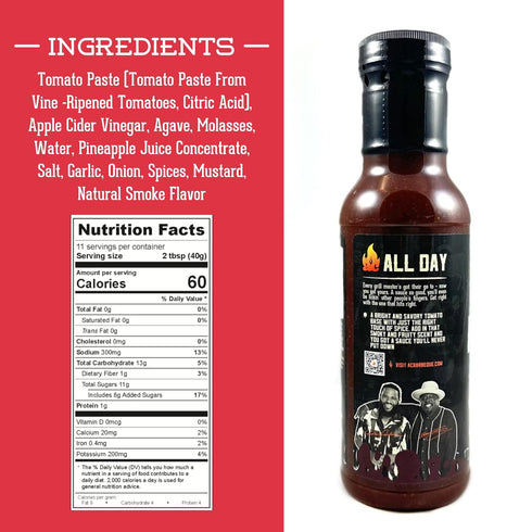 AC Barbeque Sauce Duo, 2-pack with All Day, Every Day & AC Gold BBQ Sauce, 2 x 15.3oz Bottles
