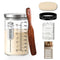 KitchenPal 34Oz Sourdough Starter Jar Kit with Date Band, Thermometer & Wooden Spurtle