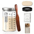 KitchenPal 34Oz Sourdough Starter Jar Kit with Date Band, Thermometer & Wooden Spurtle