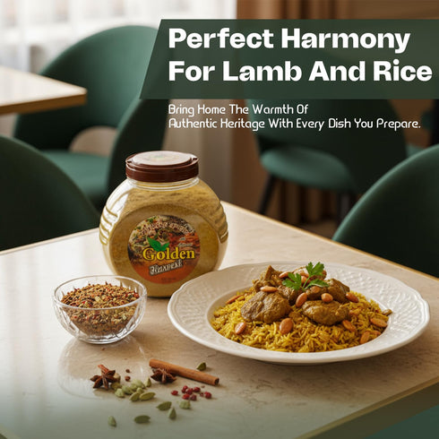 5 lbs (2.26kg) Pack Golden Harvest Mansaf Spice Blend Bulk Authentic Jordanian Seasoning for Lamb & Rice All Natural