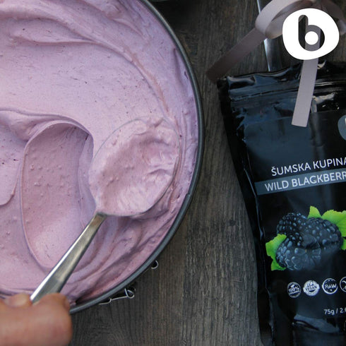 Organic Blackberry Powder - Freeze Dried Blackberries, Rich in Anthocyanin & Polyphenols for Smoothies, 2.65oz