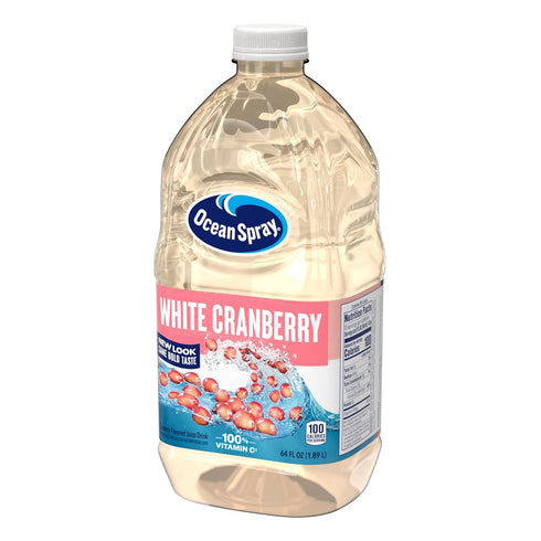 64 Oz (Pack 1) Ocean Spray White Cranberry Juice Drink, Fl Bottle