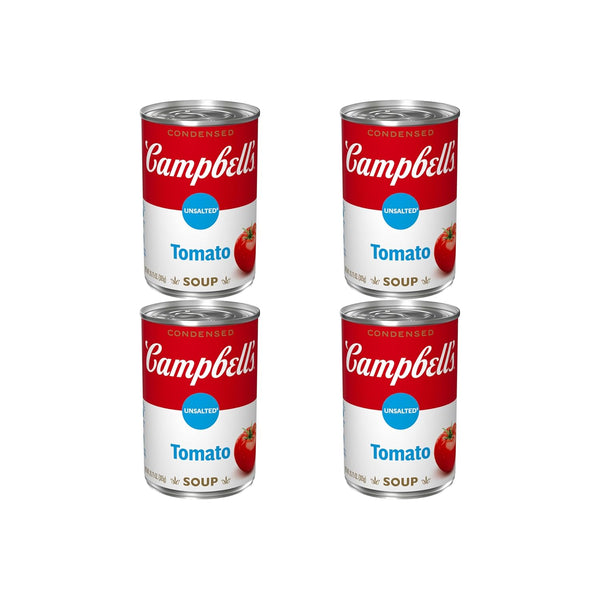 Campbell's Condensed Unsalted Tomato Soup, 10.75 Ounce Can (Pack of 4)