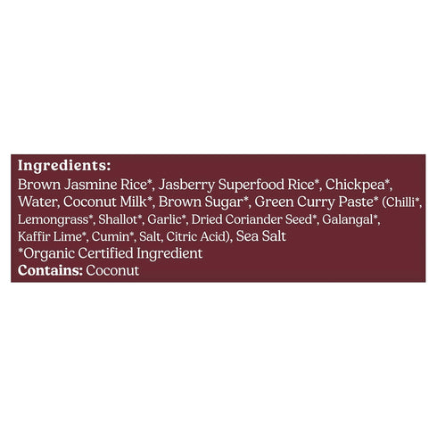 7.05 Jasberry, Rice Superfood Green Curry Organic, Ounce