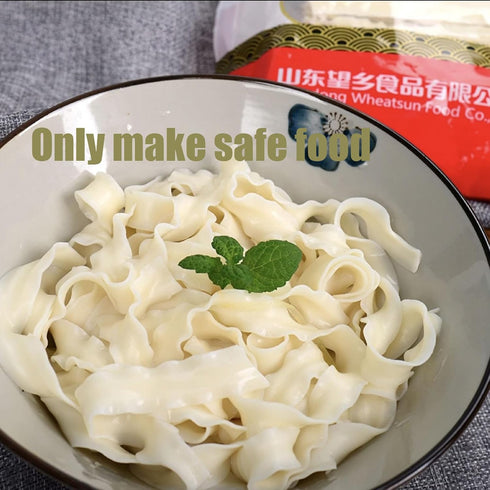 QIXINLIZYY Air-Dried500g/17.63 oz (1 pack)- Knife Sliced Noodles Wavy Knife Cut Noodles, Chinese Flat Dry Wide Noodles