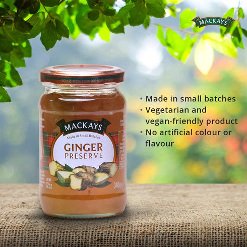 12 Mackays Ginger Preserve, Ounce