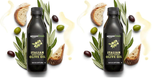 Amazon Fresh 16.9 Oz (Pack 2) , Italian Extra Virgin Olive Oil, Fl
