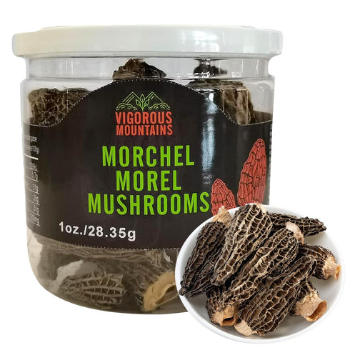 VIGOROUS MOUNTAINS Dried Morel Mushrooms - 1 Ounce