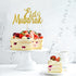 Eid Mubarak Cake Topper - Gold Glitter Ramadan Kareem Decorations for Eid Festival Anniversary Party