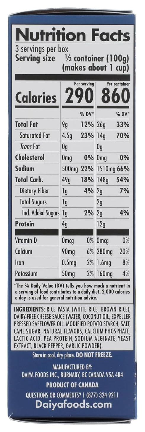 10.6 Daiya, Dairy Free Gluten Free Alfredo Style Vegan Mac and Cheese, Ounce
