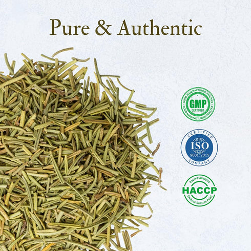 100 Rosemary Leaf Tea Cut g | Dry Rosemary sprigs| Rosmarinus officinalis Leaves for Herbal Tea | Premium Quality Loose