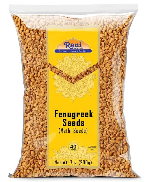 Rani Fenugreek (Methi) Seeds Whole 7oz (200g) ~ All Natural | Vegan | Gluten Friendly | Non-GMO | Kosher | Indian