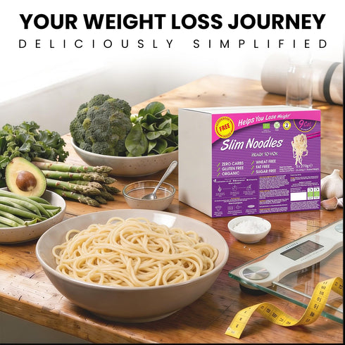 (Pack 5, 270g (9 kcal/100g) Pack Eat Water Slim Pasta Noodles of Each) Zero Carbohydrate | Keto, Paleo & Vegan Friendly
