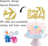 Gold Glitter Happy 70th Birthday Cake Topper, Cheers to 70 Years, Hello 70, 70 & Fabulous Party Decoration
