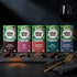 Pack 5pk 85%, 100% Alter Eco Dark Chocolate Variety Blackout Quinoa Crunch, Sea Salt Organic, Superdark Mint & Cacao