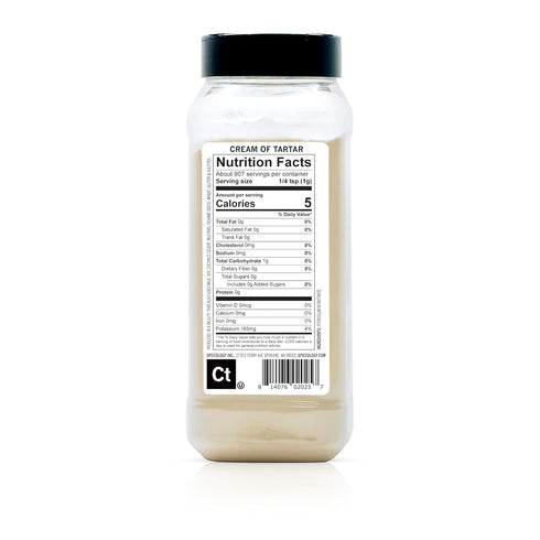 32 oz Spiceology Cream of Tartar Powder Leavening Agent & Egg White Stabilizer for Baking, Meringues, Snickerdoodles