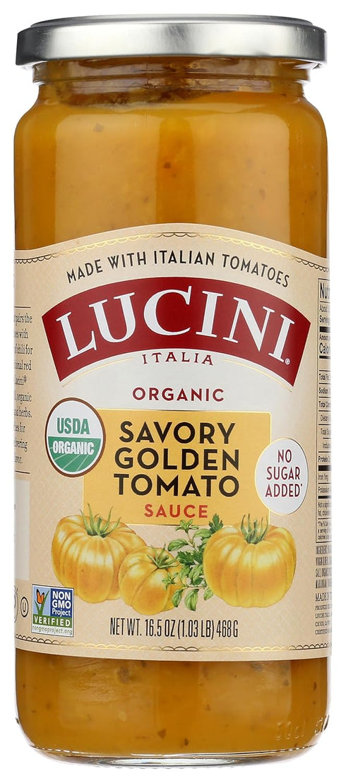 Lucini Organic Savory Golden Tomato Pasta Sauce, 16.5 Oz